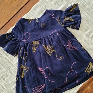 Cat & Jack Paper Airplane School Dress - 12 Month